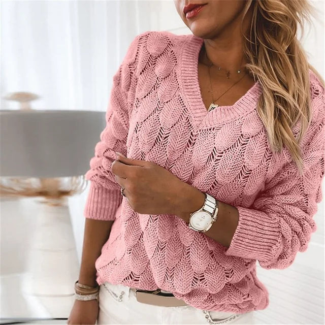 Aby | Elegant Sweater with V-neck