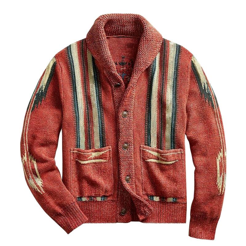 Ronald | Vintage Jacquard Knit Cardigan