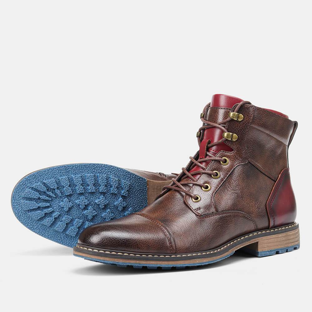 David | Premium Leather Oxford Boots